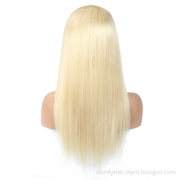 Honey Blonde Human Hair Wig HD Transparent Lace Cuticle Aligned Lace Frontal Wig Virgin Hair Bone Straight Vietnam Hair Wig